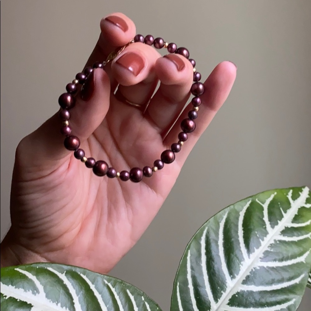 Chocolate Pearl Bracelet
